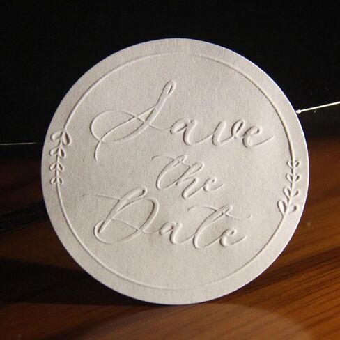 100x Embossed Save the Date Stickers Engagement Party Invitation Seals Calligraphy Stickers Wedding Announcement Round Sticker, Engagement Circle Label, Party Favor Sticker in Saudi Arabia