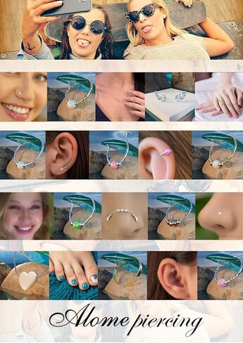 Helix Chain Earring - Helix Cartilage Piercing - 20G Sterling Silver Helix Piercing Ear Ring - Cartilage earring, Silver Cartilage Hoop in Saudi Arabia