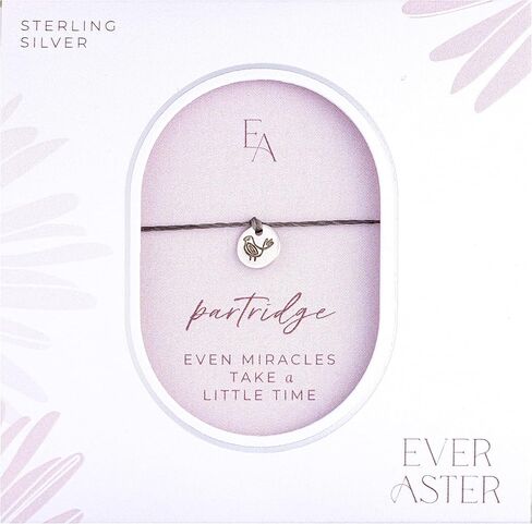 Partridge Bracelet - Fertility Jewelry - IVF Bracelet - Sterling Silver Hand Stamped Cord Bracelet - Even Miracles Take a Little Time in Saudi Arabia