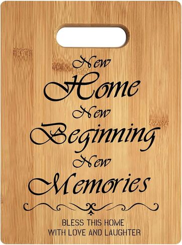 House Warming Cutting Board, Housewarming Gifts for New House, New Home Gift, First Home Gift, New Home New House Cutting Board Gift, 13"x 9.5" (New Home) in Kuwait