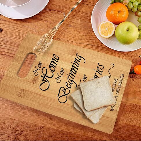 House Warming Cutting Board, Housewarming Gifts for New House, New Home Gift, First Home Gift, New Home New House Cutting Board Gift, 13"x 9.5" (New Home) in Kuwait