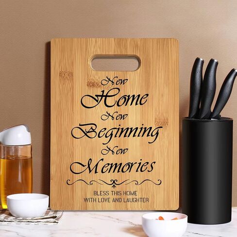 House Warming Cutting Board, Housewarming Gifts for New House, New Home Gift, First Home Gift, New Home New House Cutting Board Gift, 13"x 9.5" (New Home) in Kuwait
