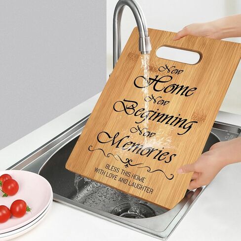 House Warming Cutting Board, Housewarming Gifts for New House, New Home Gift, First Home Gift, New Home New House Cutting Board Gift, 13"x 9.5" (New Home) in Kuwait