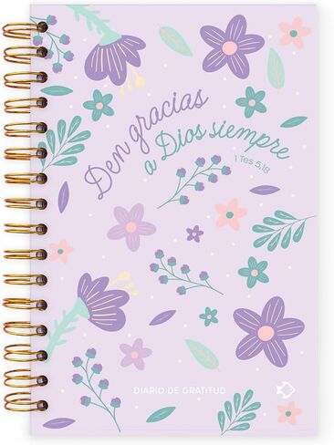 Den gracias - Gratitude Journal, for catholic woman, in Spanish - Diario de Gratitud para mujer católica, en español (Flowers) in Kuwait