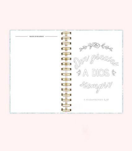 Den gracias - Gratitude Journal, for catholic woman, in Spanish - Diario de Gratitud para mujer católica, en español (Flowers) in Kuwait