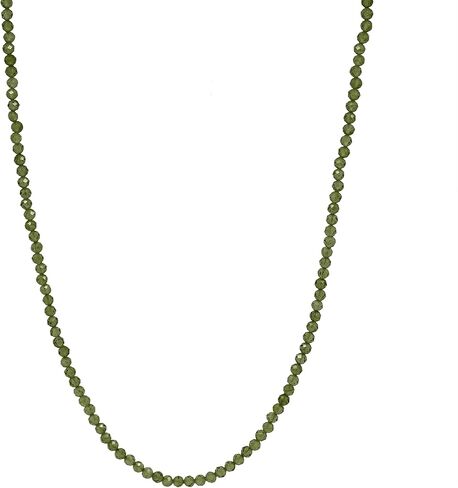 Gempires Turquoise 3.5 mm Beads Choker Necklace, December Birthstone, 14k Yellow Gold Plated, Handmade Jewelry 18 + 2 Inch Adjustable Chain (Turquoise) in Kuwait