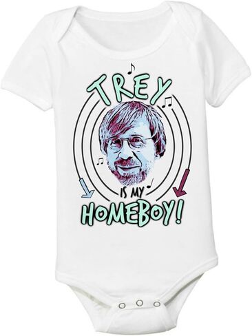 Phish Trey Anastasio is my Homeboy 12-18 شهرًا بدلة قطعة واحدة للأطفال فائقة النعومة أو حفلة موسيقية للأطفال الصغار TREY1218SS in Kuwait