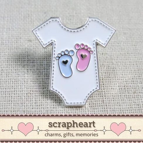 Onesie Enamel Pin, Baby Feet Onesie Pin, Cute Labor and Delivery Nurse Gift, NICU Nurse Gifts, Pediatrician White Coat Pin, PICU Badge Buddy, OBGYN Nursing Student, Cute Nursing Gifts, Diaper Bag Pin in Saudi Arabia