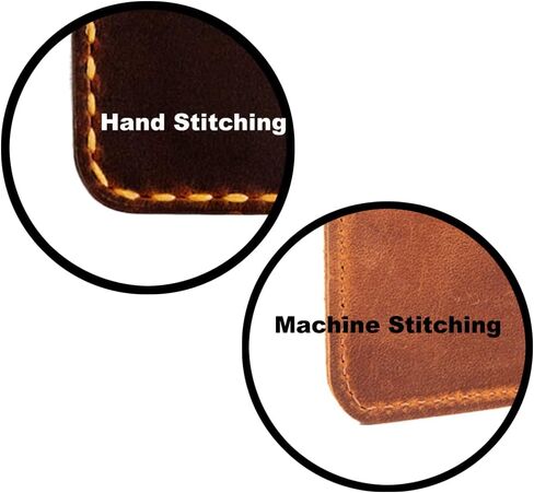 محفظة جلدية مصنوعة يدويًا للرجال، محفظة جلدية ثنائية الطي مصنوعة يدويًا - محفظة جلدية لبطاقات الائتمان in Kuwait
