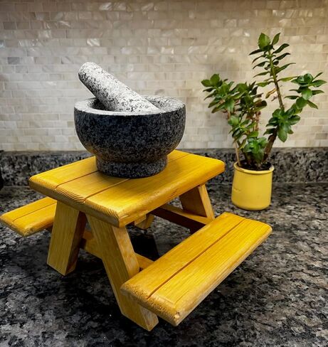 Handmade Mini Squirrel Picnic Table Feeder Backyard Feeder for Birds, Squirrels or Chipmunks. Miniature Farmhouse Real Wood Picnic Table or Table Coaster. Weather Sealed and Water Resistant. in Saudi Arabia