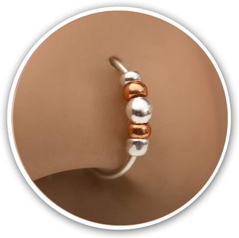 Tiny and Thin Silver Nose Ring - 24 Gauge 7 mm nose piercing hoop - sterling silver nose ring in Kuwait