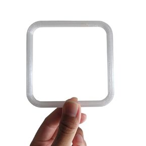 Squared Aquarium Feeding Ring Translucent (3x3 Inch)