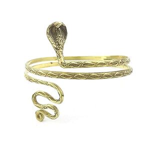 Serpent Upper Arm Band, Snake Arm Cuff, Armlet, Bicep Cuff, Festival, Gypsy, Boho, Bohemian, Wicca, Wiccan, Hippie (brass)