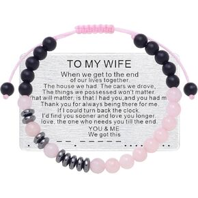 To My Son Bracelet from Mom Morse Code Bracelet with Engraved Wallet Card for Son Boys Men Adjustable Inspirational Beaded Bracelet Birthday Graduation Thanksgiving Christmas Gifts for Son in Saudi Arabia