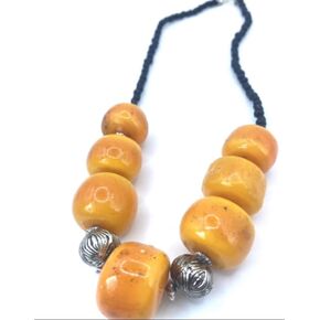 Moroccan African Berber enameled artisan necklace in Saudi Arabia