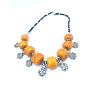 Moroccan African Berber enameled artisan necklace in Saudi Arabia