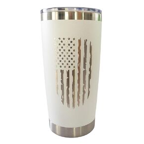 American Flag Mug, Patriotic Coffee Tumbler, Black Matte Tumbler 20 0z Coffee Mug, US Flag Gifts for Men