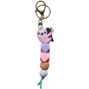 Sloth Gifts Sloth keychains Cute Sloth Key Chain Accessories for Car Keys Handbag Purse Khaki