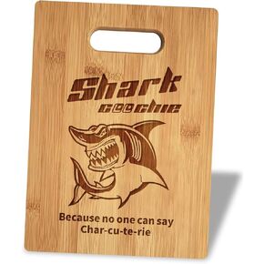 Shark Coochie Charcuterie Board/Shark Coochie Board/Laser Engraved Cutting Board/Funny Charcuterie Board/Valentine Day Cutting Board Gift, Wedding Gift (Board A, 11''×8.5'')