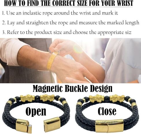 سوار الثروة من حجر السج الأسود مقاس 21 سم من فنغ شوي، سوار فنغ شوي للنساء، سوار الثروة Pixiu أساور جلدية للرجال (فضي) in Kuwait