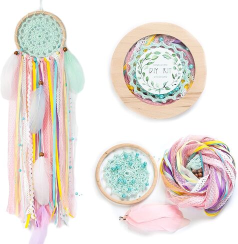 DIY Dream catcher Kit Craft Activity Project Make Your Own Dreamcatcher 5 inch Birthday Gift in Kuwait