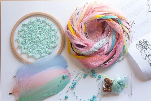 DIY Dream catcher Kit Craft Activity Project Make Your Own Dreamcatcher 5 inch Birthday Gift in Kuwait
