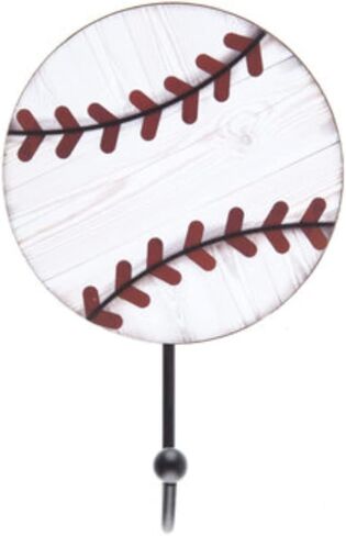 خطاف معطف فني جداري للبيسبول - غرفة نوم بطابع مشجع رياضي للأولاد - ديكور غرفة اللعب - شماعة مناشف in Kuwait