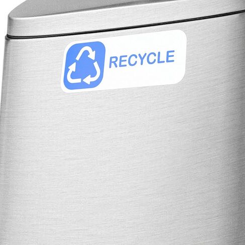 Garbage Trash Recycle Compost Stickers - 3 Durable Vinyl Labels for Effortless Bin Labeling (6" x 2.25") by Flippin Stickers in Saudi Arabia