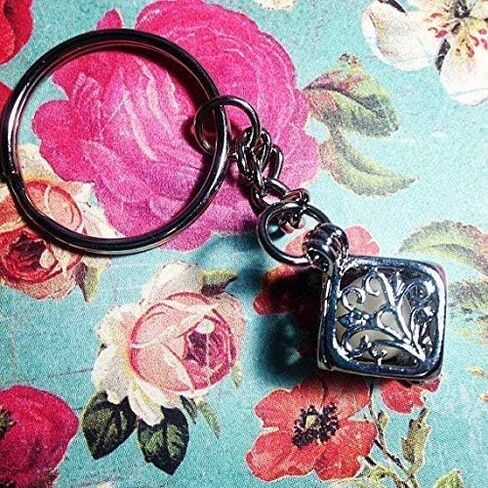 Blue Caged Materia Cube Keychain, Fantasy Steampunk or Cosplay Accessory with Keyring in Saudi Arabia