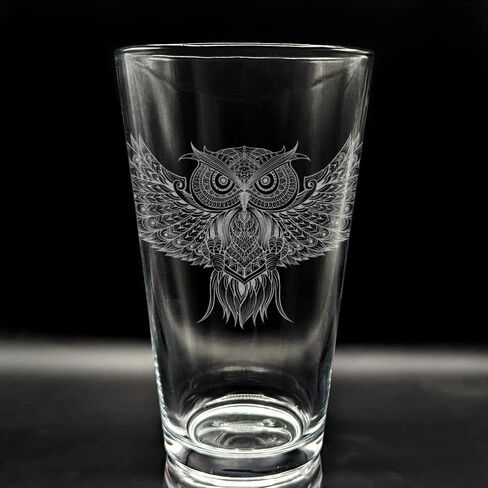 SPIRIT ANIMAL CAT Engraved Pint Glass | Great Animal Kitten Gift Idea! in Kuwait