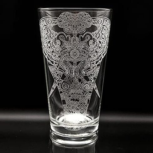 SPIRIT ANIMAL CAT Engraved Pint Glass | Great Animal Kitten Gift Idea! in Kuwait