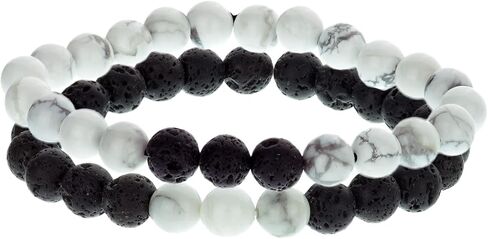 سوار شقرا من حجر العقيق الكريستالي - سوار كريستال من الأحجار الكريمة من الصخور البركانية الطبيعية للقلق، وتخفيف التوتر، وشفاء الريكي - خرز يوجا هاوليت، سوار قابل للتمدد، فكرة هدايا in Kuwait