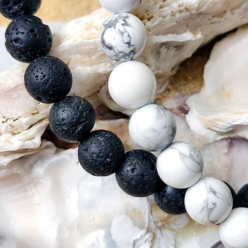 سوار شقرا من حجر العقيق الكريستالي - سوار كريستال من الأحجار الكريمة من الصخور البركانية الطبيعية للقلق، وتخفيف التوتر، وشفاء الريكي - خرز يوجا هاوليت، سوار قابل للتمدد، فكرة هدايا in Kuwait