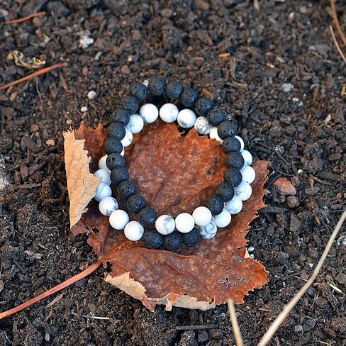 سوار شقرا من حجر العقيق الكريستالي - سوار كريستال من الأحجار الكريمة من الصخور البركانية الطبيعية للقلق، وتخفيف التوتر، وشفاء الريكي - خرز يوجا هاوليت، سوار قابل للتمدد، فكرة هدايا in Kuwait