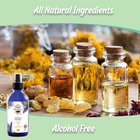 Vanilla Patchouli Air Freshener - Room Spray - Odor Eliminator - Deodorizer - Car Air Freshener - Home Spray - Linen Spray - Fabric Refresher - Non-Toxic - Alcohol Fee - Made in USA (8 Oz) in Saudi Arabia