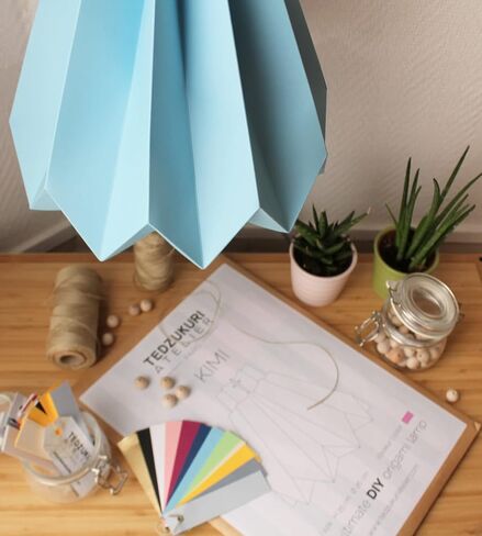 Origami Pendant light in Paper - DIY in Saudi Arabia