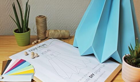 Origami Pendant light in Paper - DIY in Saudi Arabia