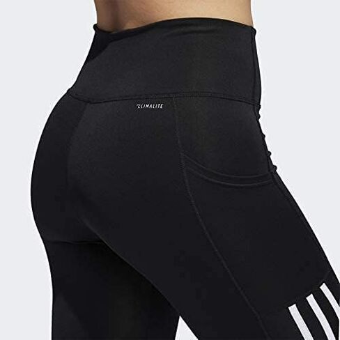 adidas Ladies' 7/8 3-Stripe Active Tight Black - X-Small in Saudi Arabia