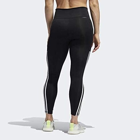 adidas Ladies' 7/8 3-Stripe Active Tight Black - X-Small in Saudi Arabia