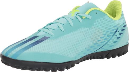 adidas Unisex X Speedportal.4 Turf Soccer Shoe, Clear Aqua/Power Blue/Solar Yellow, 7.5 US Men in Saudi Arabia