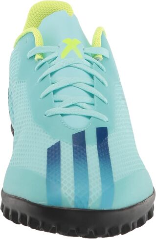 adidas Unisex X Speedportal.4 Turf Soccer Shoe, Clear Aqua/Power Blue/Solar Yellow, 7.5 US Men in Saudi Arabia