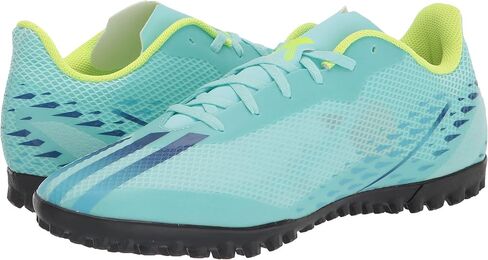 adidas Unisex X Speedportal.4 Turf Soccer Shoe, Clear Aqua/Power Blue/Solar Yellow, 7.5 US Men in Saudi Arabia
