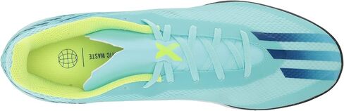 adidas Unisex X Speedportal.4 Turf Soccer Shoe, Clear Aqua/Power Blue/Solar Yellow, 7.5 US Men in Saudi Arabia