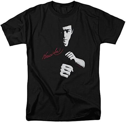 Bruce Lee Men's The Dragon Awaits T-Shirt Black in Saudi Arabia