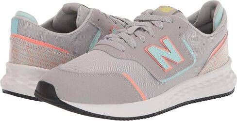 New Balance Girls Fresh Foam X70 V1 Lace-Up Sneaker, Rain Cloud/White Mint/Paradise Pink, 7 Wide Big Kid in Saudi Arabia