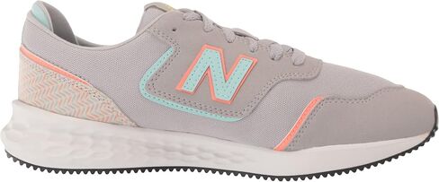 New Balance Girls Fresh Foam X70 V1 Lace-Up Sneaker, Rain Cloud/White Mint/Paradise Pink, 7 Wide Big Kid in Saudi Arabia