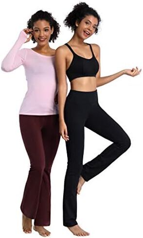 BUBBLELIME 29"/31"/33"/35"/37" Women's High Waist Straight Leg Yoga Pants Tummy Control Workout Pants with Pockets in Saudi Arabia