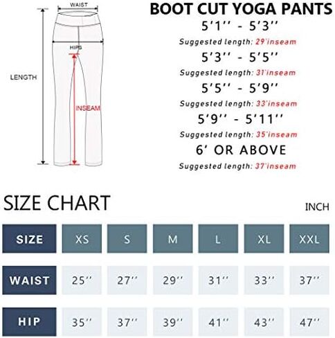 BUBBLELIME 29"/31"/33"/35"/37" Women's High Waist Straight Leg Yoga Pants Tummy Control Workout Pants with Pockets in Saudi Arabia