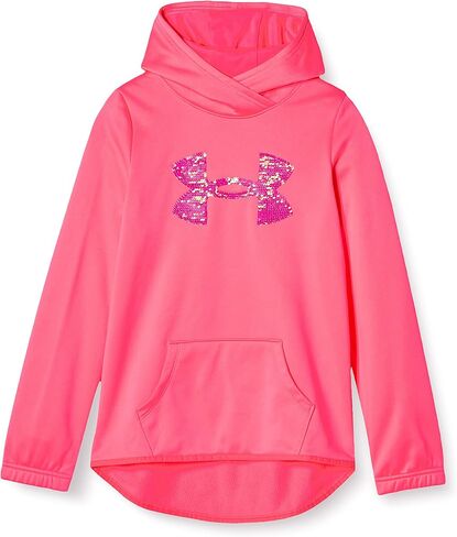 Under Armour Girls Fleece Sequin Logo Hoodie in Saudi Arabia