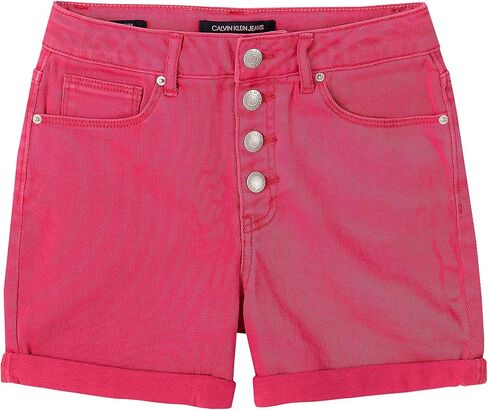 Calvin Klein Girls' Boyfriend Fit Stretch Denim Shorts in Saudi Arabia
